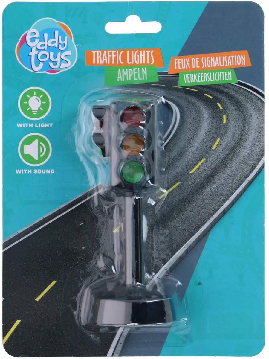 Eddy Toys Verkeerslicht Speelgoed - Zwart