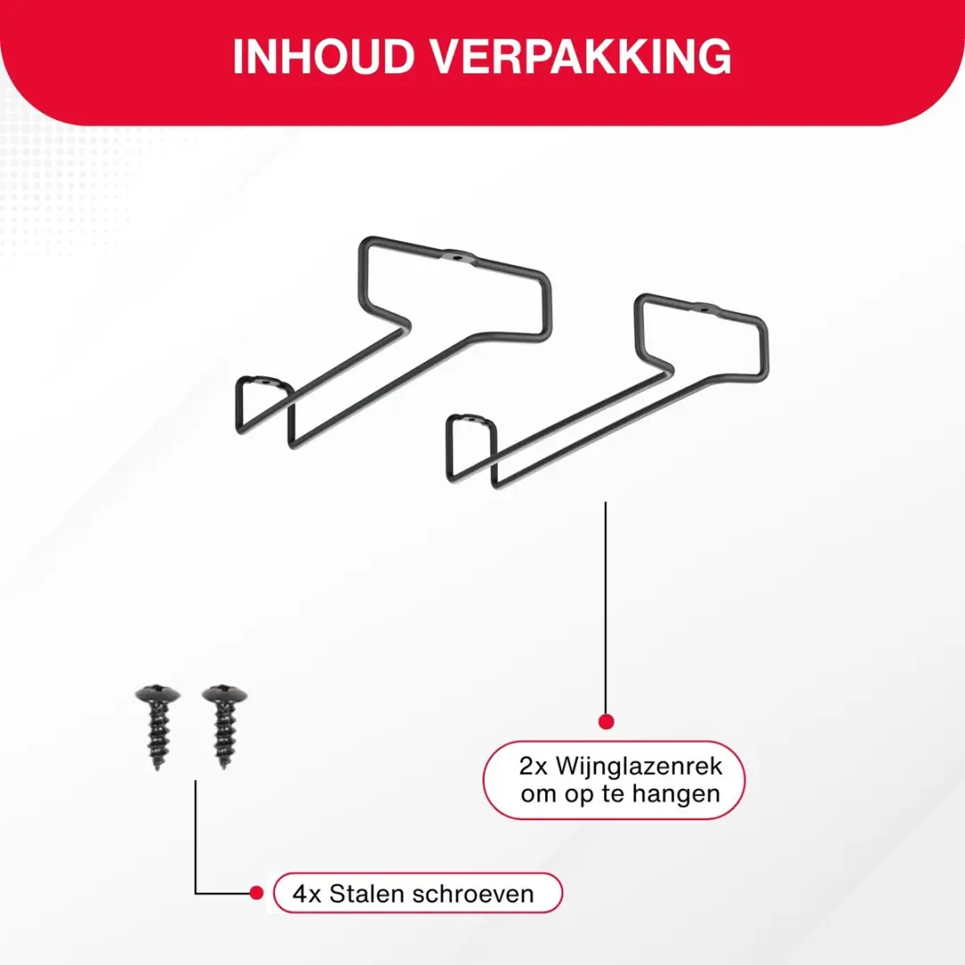 Metaltex Wijnglazenrek Hangend MT-14361122162 - 2 Stuks - Zwart - afbeelding 6 van 6