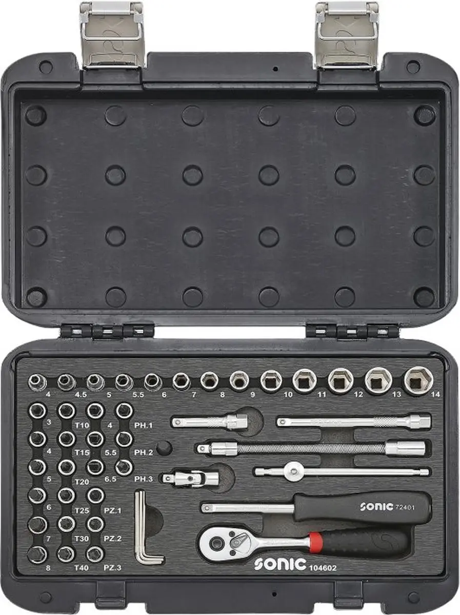 Sonic Doppenset 1/4" Ratelset
