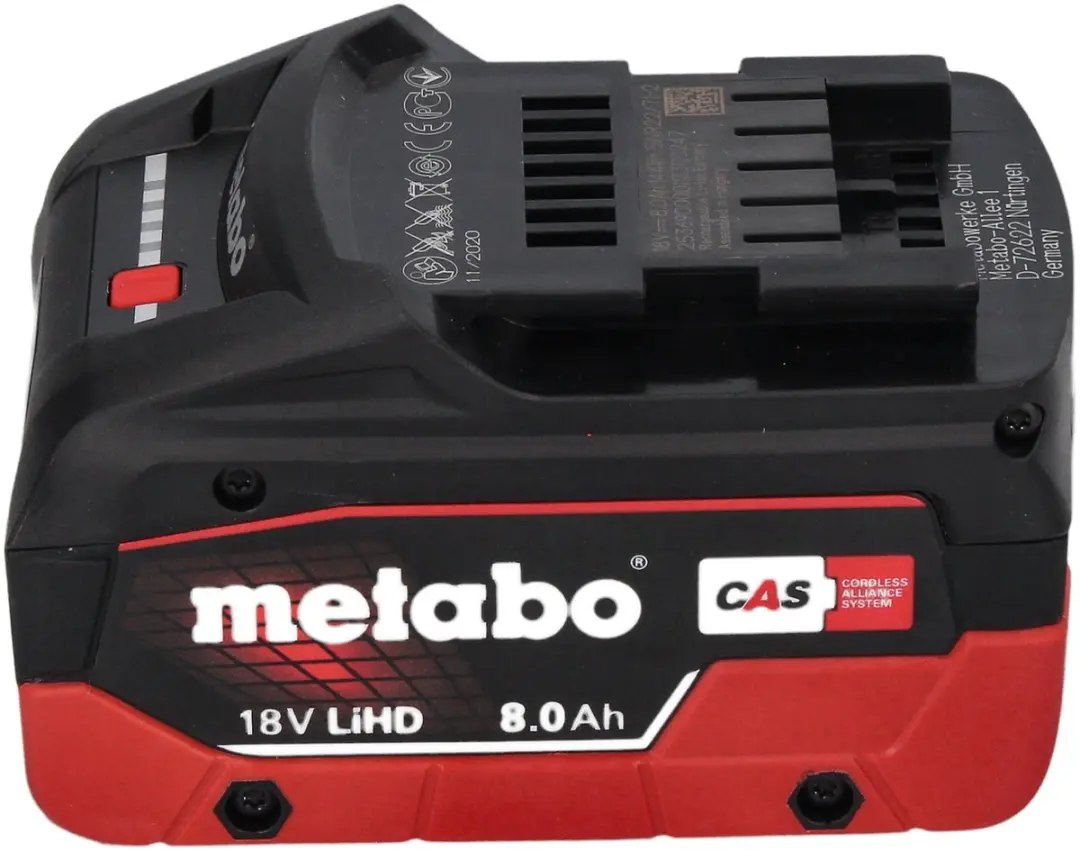 Metabo W 18 7-125 Accu-haakse slijper 125mm - 18V 8,0Ah