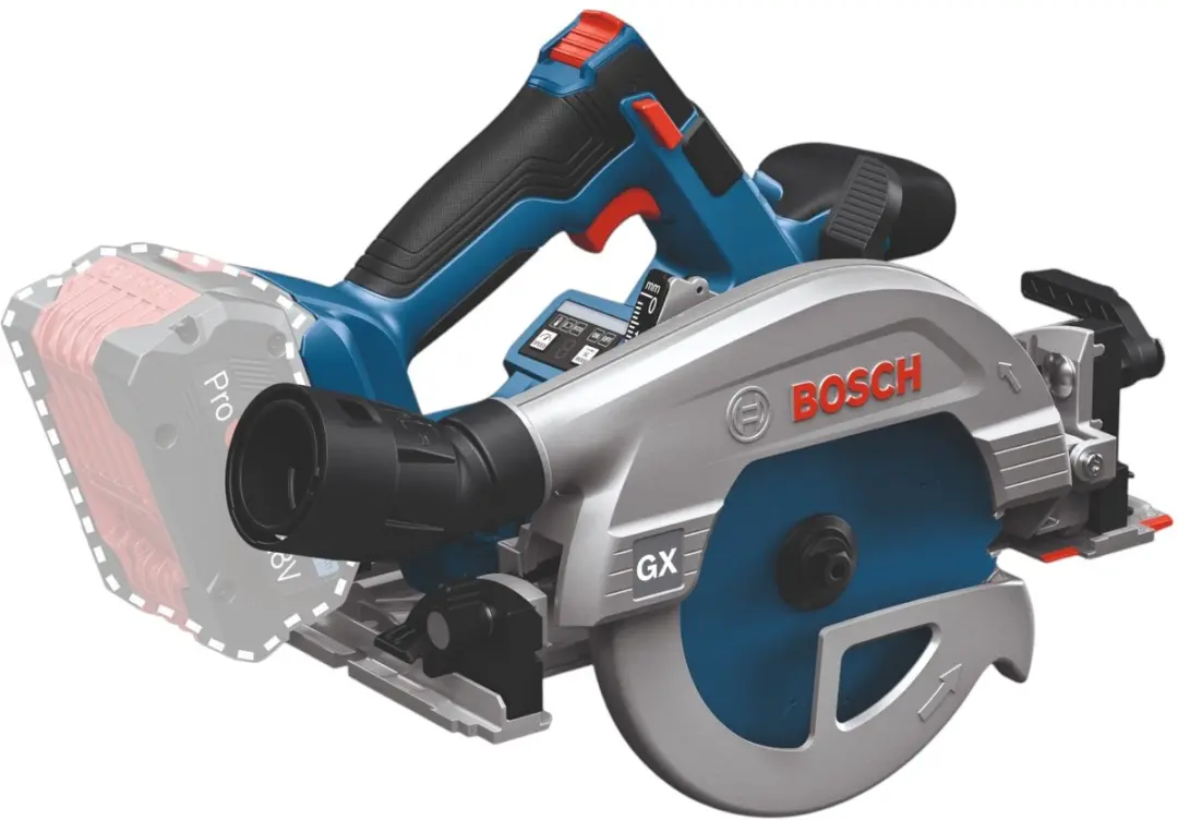 Bosch Professional GKS 18V-57-2 GX Accu-cirkelzaag 165mm - 2x 5,0Ah + Oplader