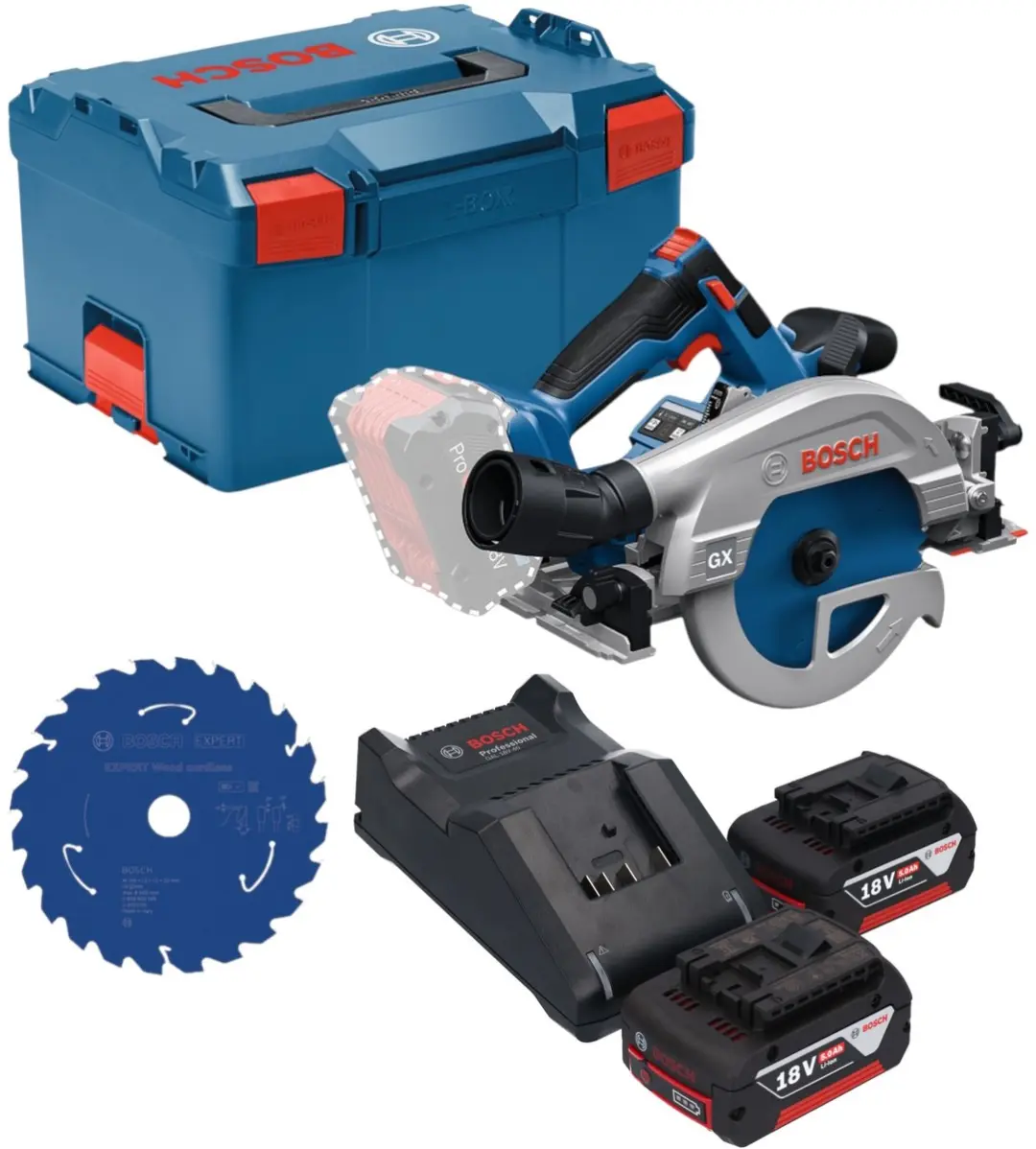 Bosch Professional GKS 18V-57-2 GX Accu-cirkelzaag 165mm