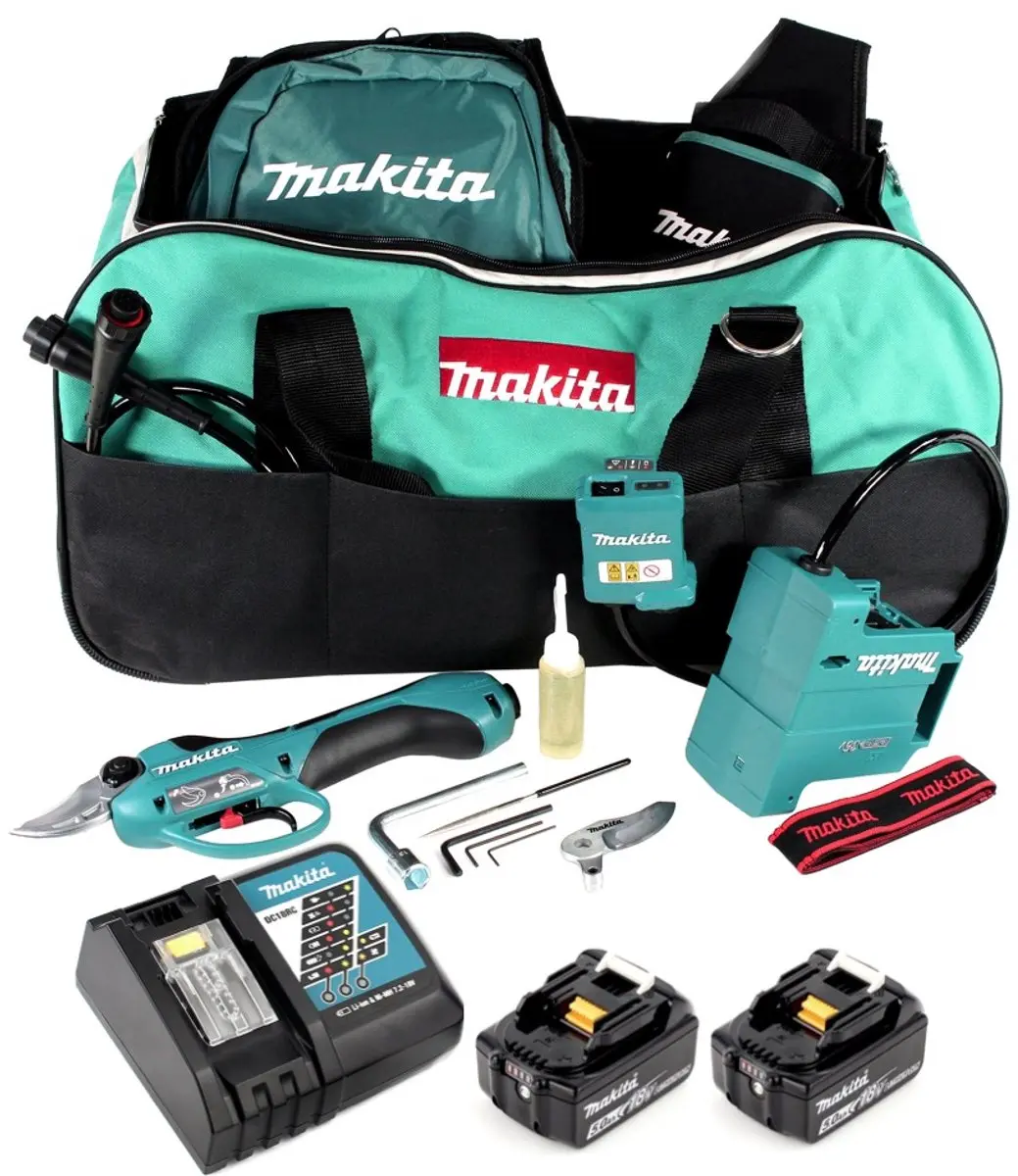 Makita DUP 361 RT Accu-snoeischaar 36V - 2x 5,0Ah + Oplader + Tas