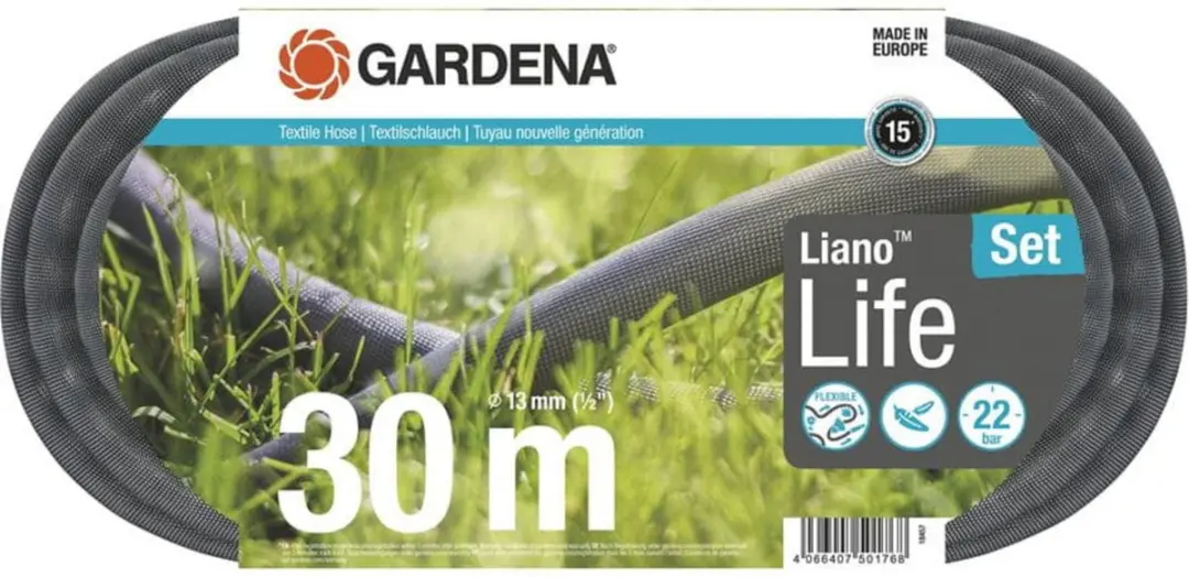 Gardena Textielslang 30m Liano Set