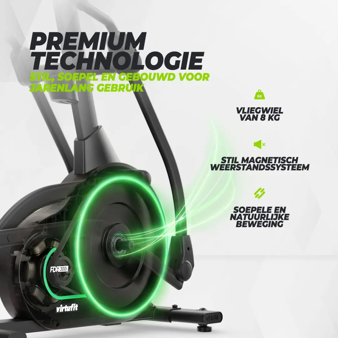 VirtuFit FDR300i Crosstrainer - 48 Niveaus - 43 Programma's - 8 kg Vliegwiel