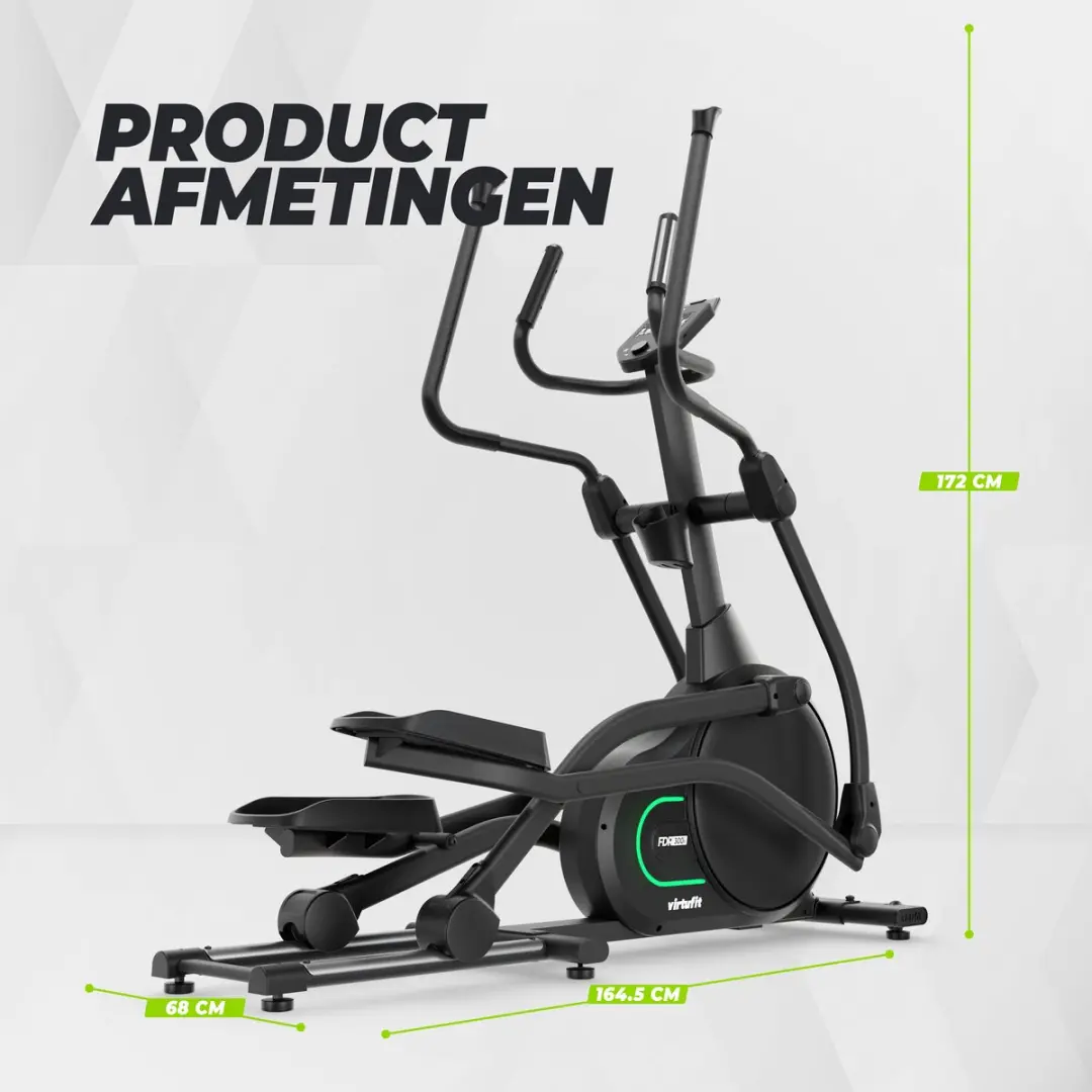 VirtuFit FDR300i Crosstrainer - 48 Niveaus - 43 Programma's - 8 kg Vliegwiel