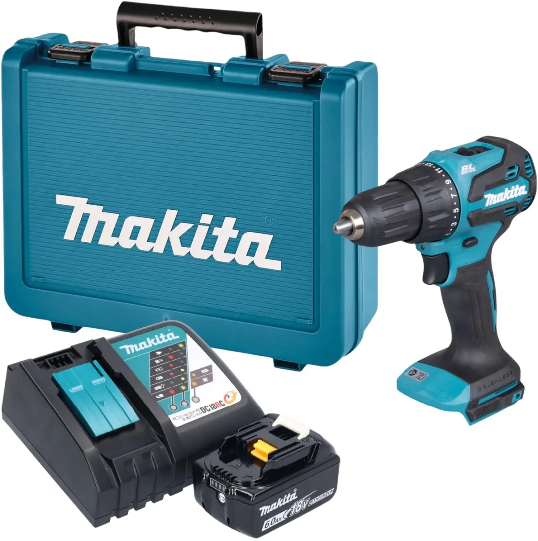 Makita DHP490RG1E Accu-slagboormachine 18V 65Nm