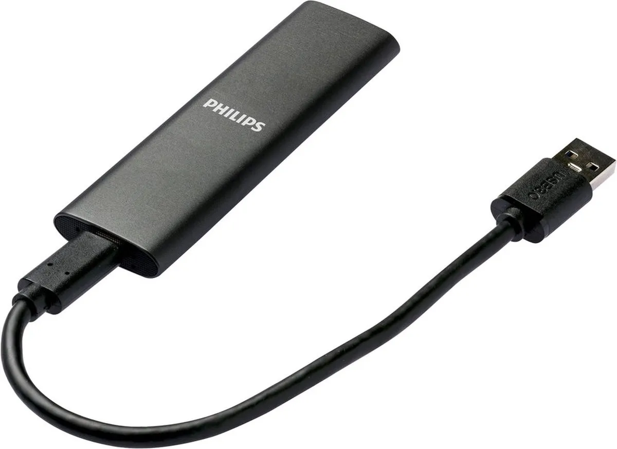 Philips FM01SS030P/20 Portable Externe SSD Duo - 2x 1TB - Antraciet - afbeelding 3 van 3