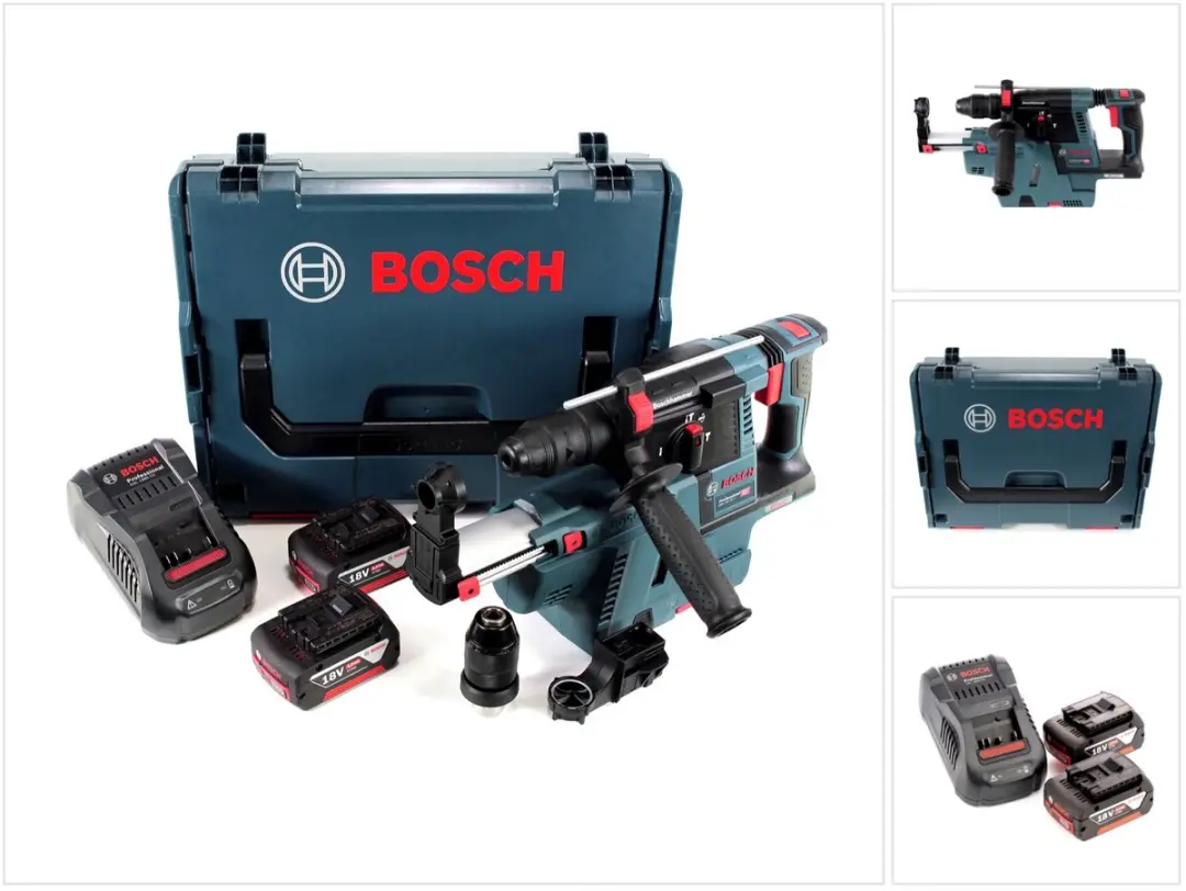Bosch GBH 18V-26 F accuboormachine 18V 2,6J SDS-Plus in L-Boxx met GDE 18V-16 st