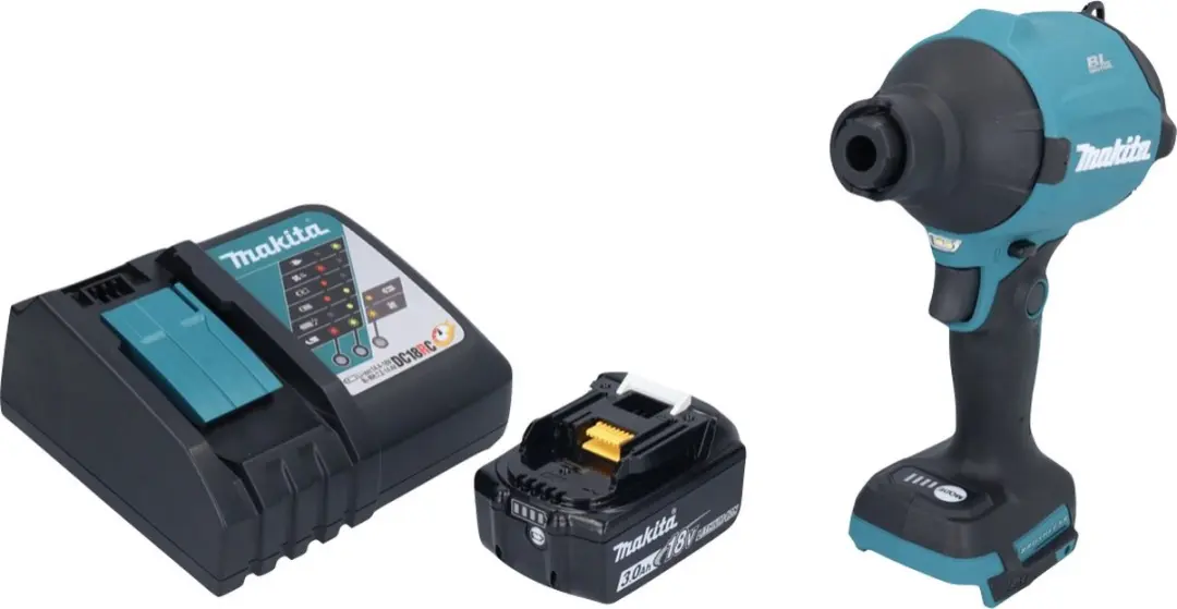 Makita DAS 180 RF1 Accu-Bladblazer 18V - 200 km/h - 1x 3.0Ah