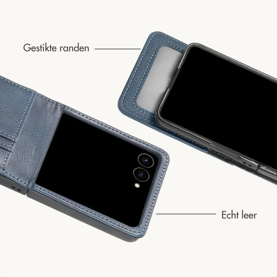Imoshion Hoesje Samsung Galaxy Z Flip8 - 3 Pasjes - Donkerblauw