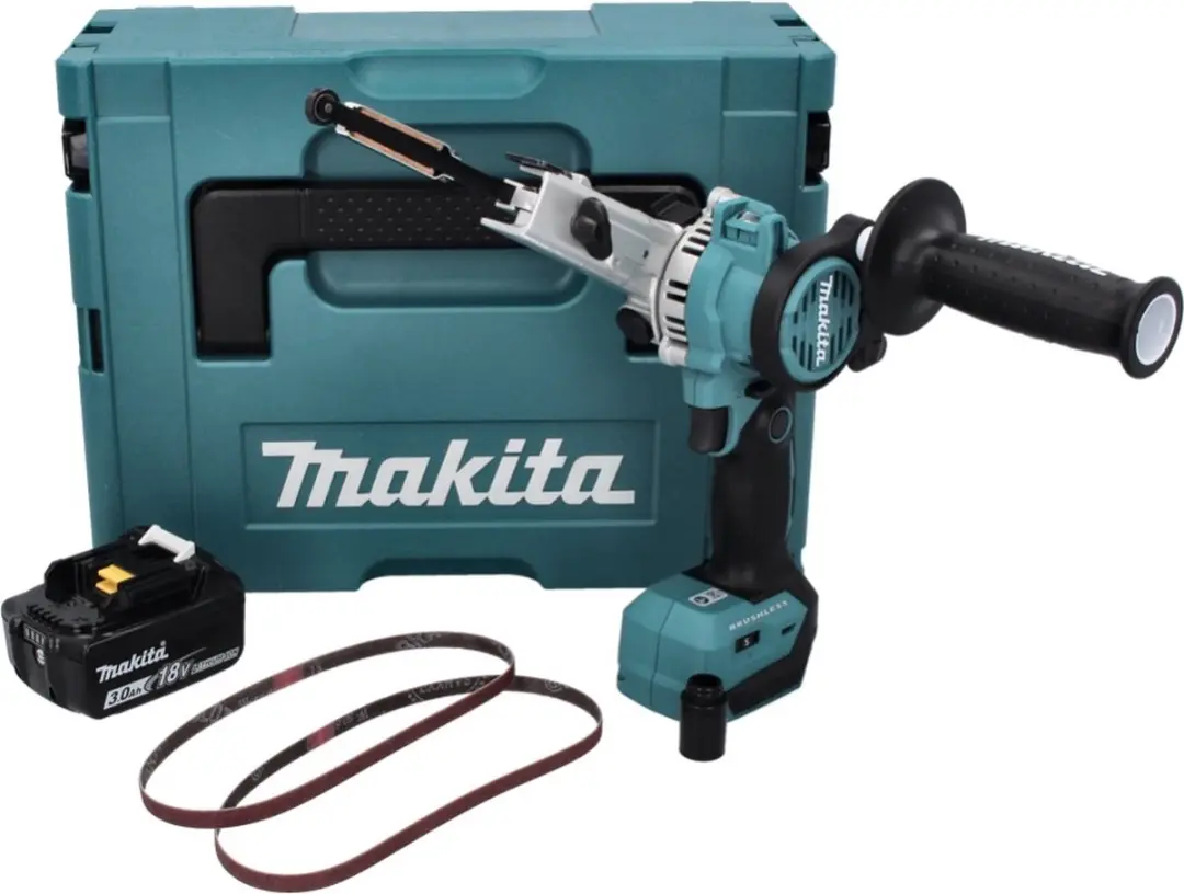 Makita DBS 180 F1J Accu-bandvijl 18V - 9x533mm Borstelloos - 3.0Ah