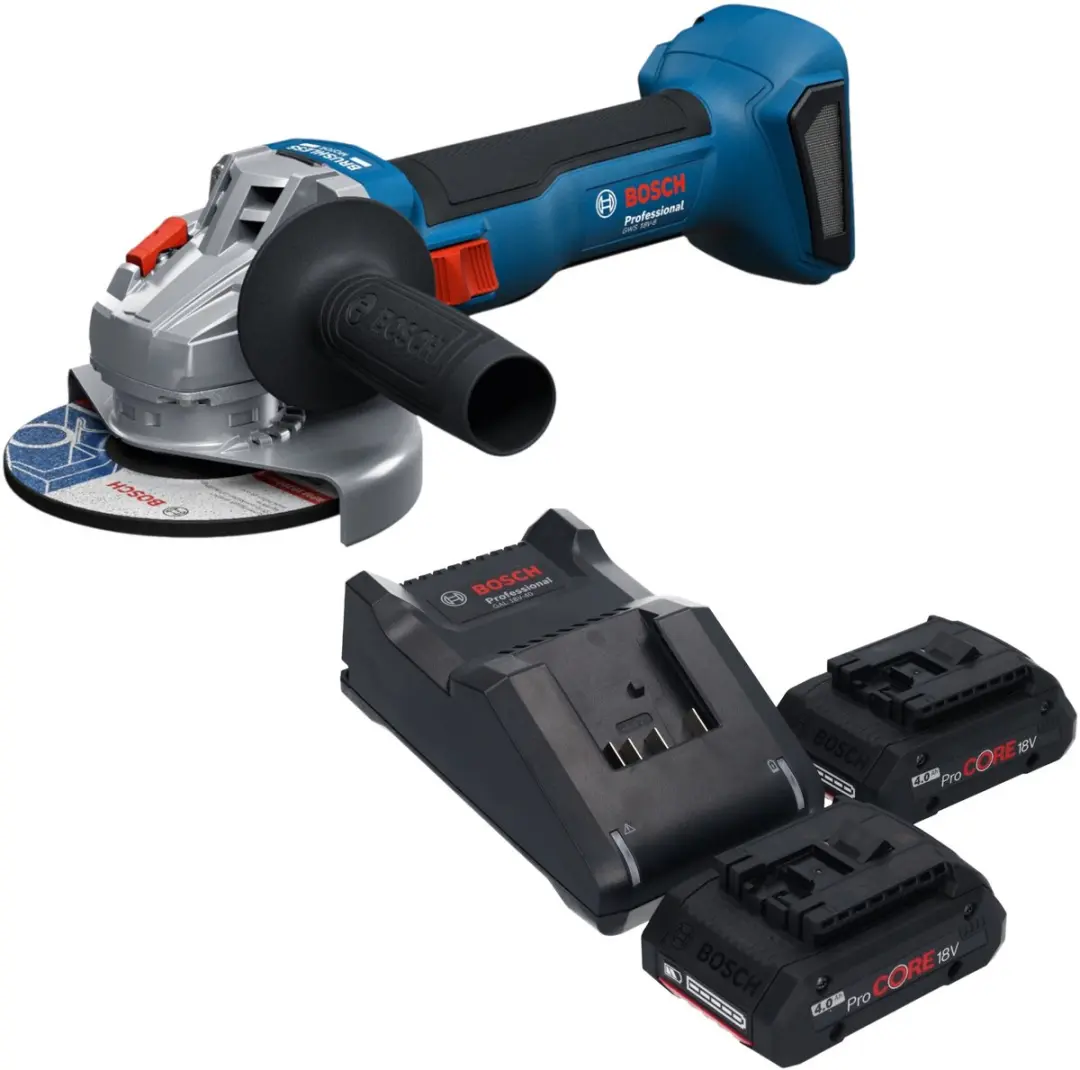 Bosch GWS 18V-8 Professional accu-haakse slijper 18 V 125 mm borstelloos + 2x Pr