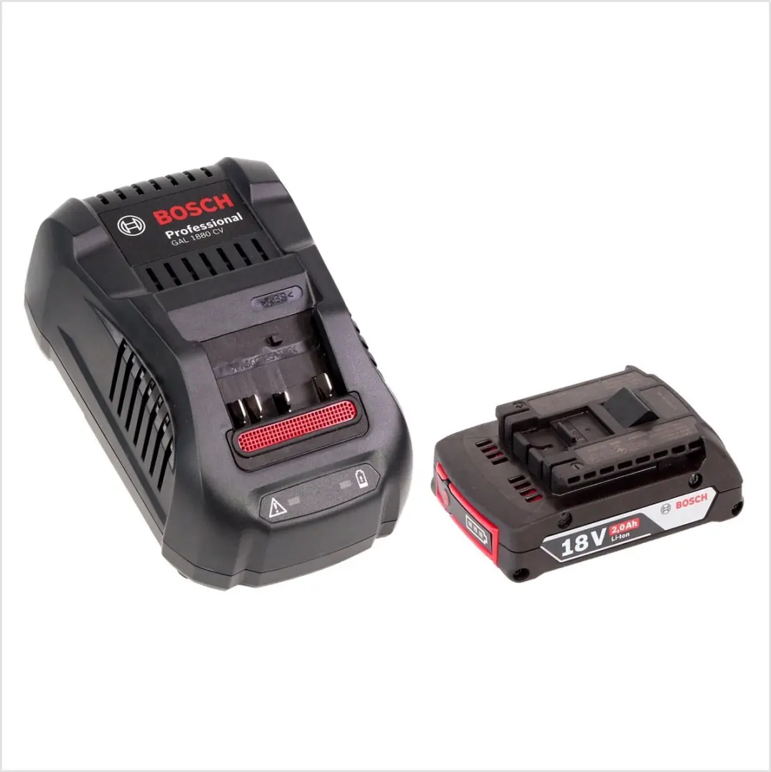 Bosch Professional GBL 18V-120 Bladblazer - 2x 2.0Ah Accu + Lader