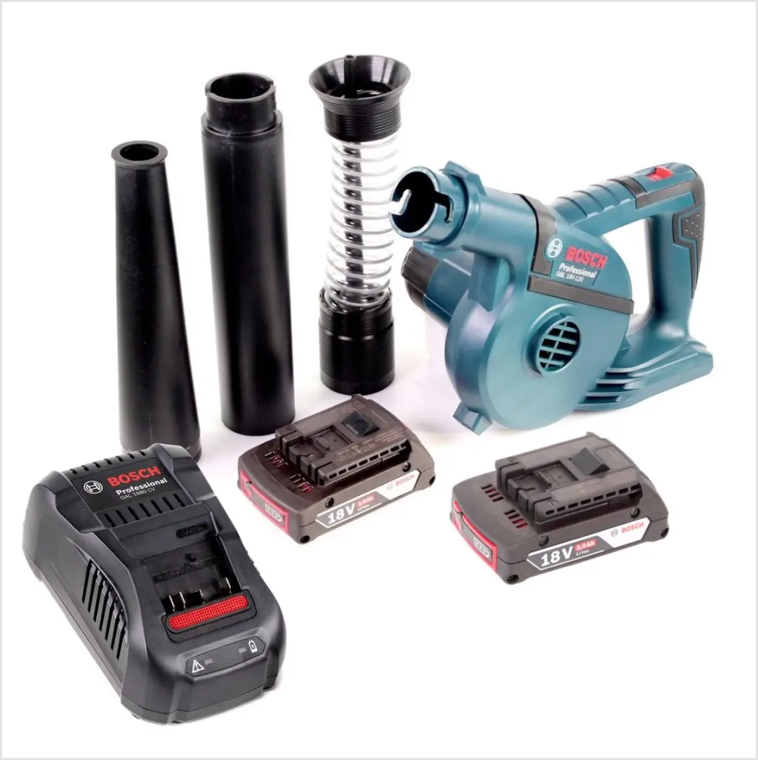 Bosch Professional GBL 18V-120 Bladblazer - 2x 2.0Ah Accu + Lader