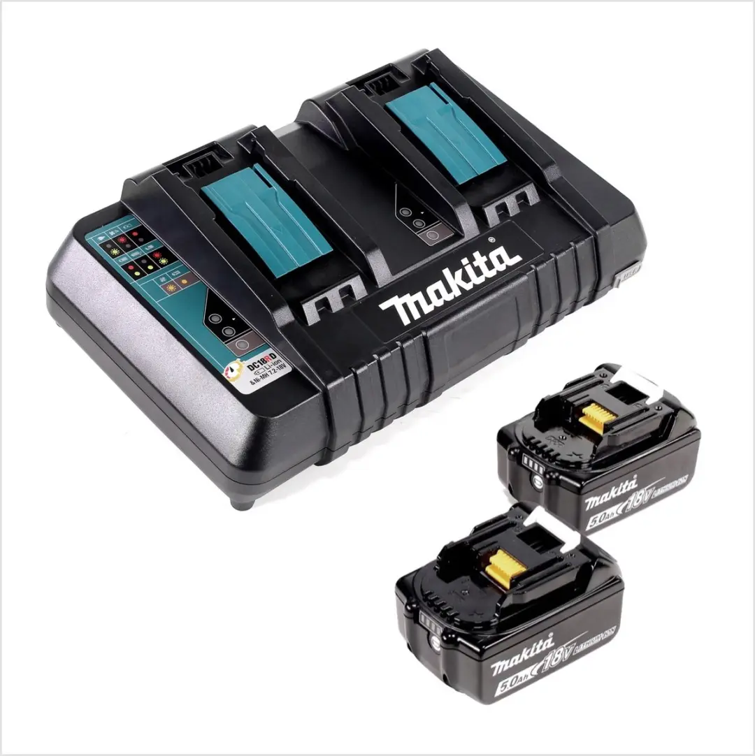 Makita DUC353PT2 Accu-kettingzaag 36V - 35cm - 2x 5.0Ah + dubbele lader