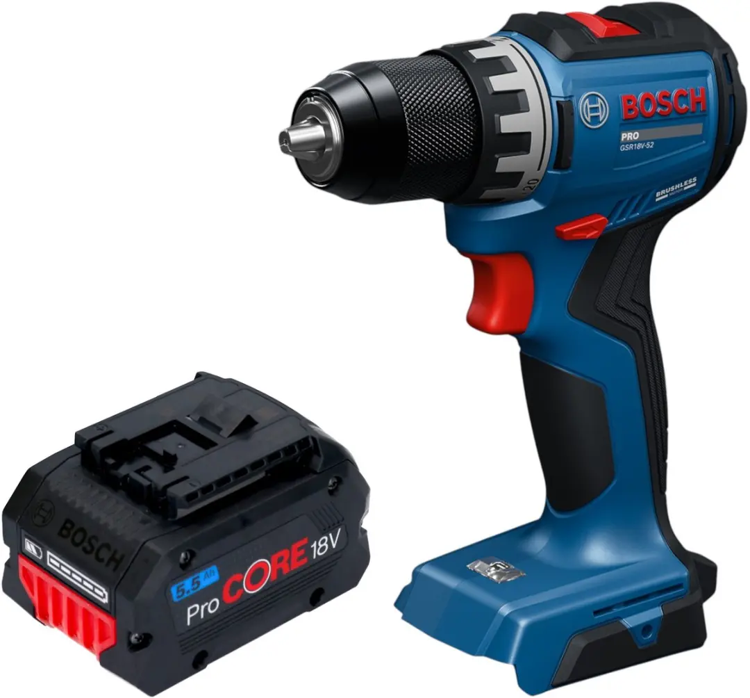 Bosch GSR 18V-52 Professional accuboormachine 18 V 70 Nm borstelloos + 1x ProCOR