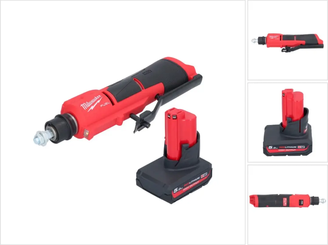 Milwaukee M12 FTB-501 accu-bandenschuurmachine 12 V 7/16" Hex Brushless + 1x acc