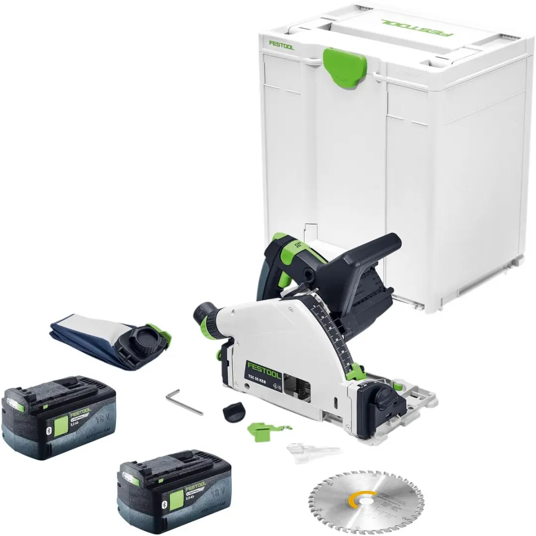 Festool TSC 55 KEB-Basic accu-invalzaag 18 / 36 V 160 mm borstelloos + 2x accu 5
