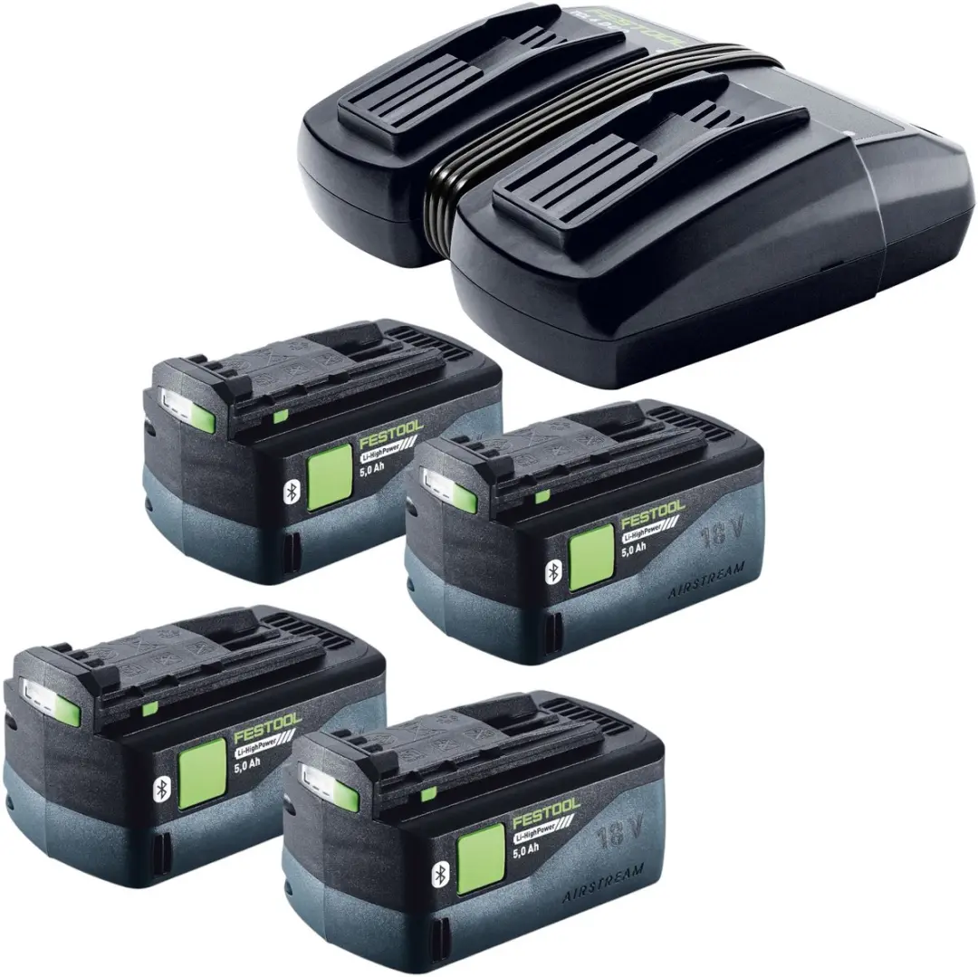 Festool Energie Set 4x BP 18 Li 5,0 HP-ASI HighPower accupack 18 V 5,0 Ah ( 4x 5