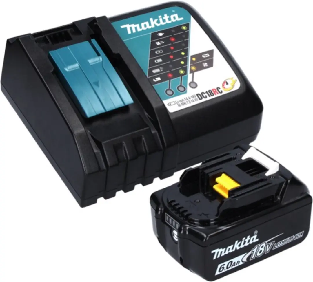 Makita DBS 180 RG1 Accu-bandvijl 18V - 9x533mm Borstelloos - 6.0Ah + Lader