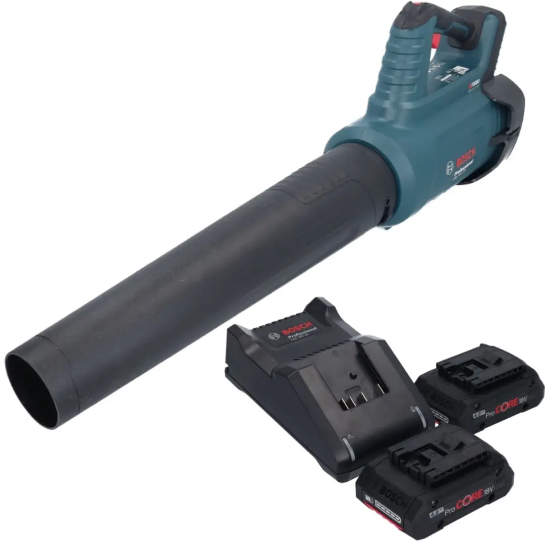 Bosch GBL 18V-750 Accubladblazer - 2x 4.0Ah Accu
