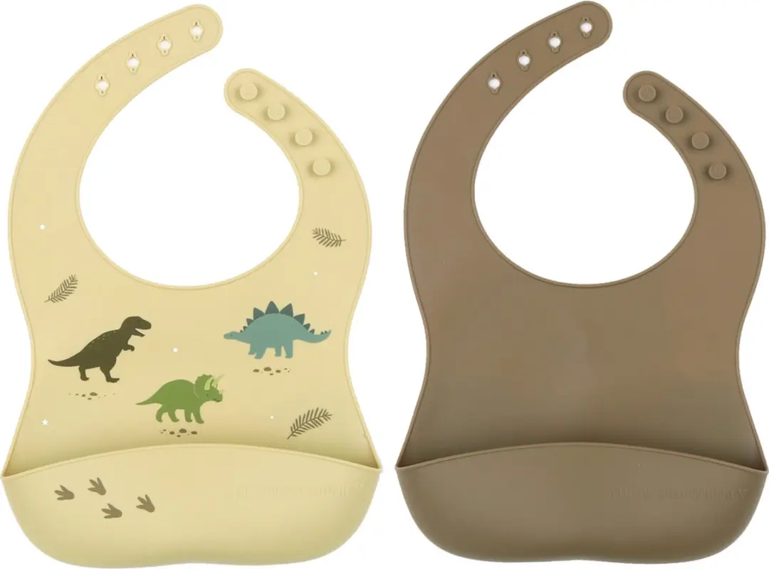 A Little Lovely Company Siliconen Slabbetjes Dinosaurussen