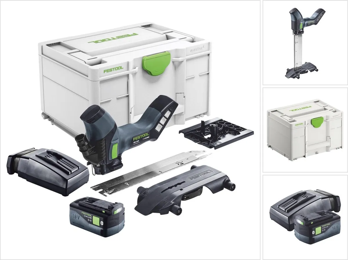 Festool ISC 240 EB-Basic accu-isolatiezaag 18 V 240 mm + 1x accu 5.0 Ah + lader + Systainer