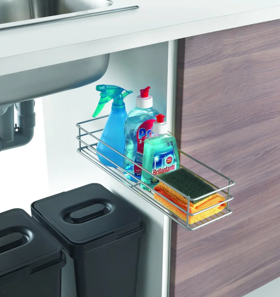 Metaltex Kitchen Slide Kruidenrek - Zilvergrijs 12x42x7cm