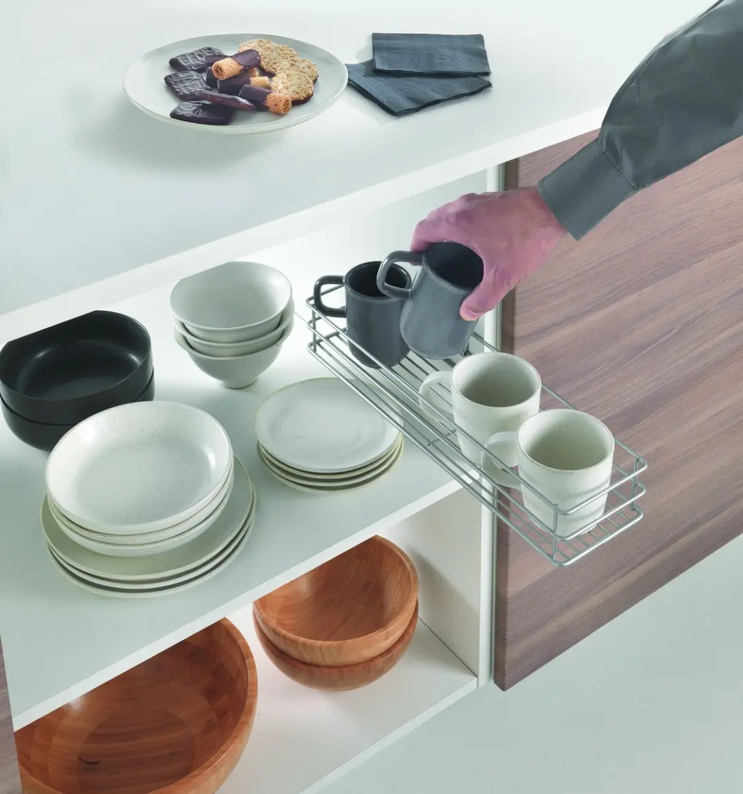 Metaltex Kitchen Slide Kruidenrek - Zilvergrijs 12x42x7cm