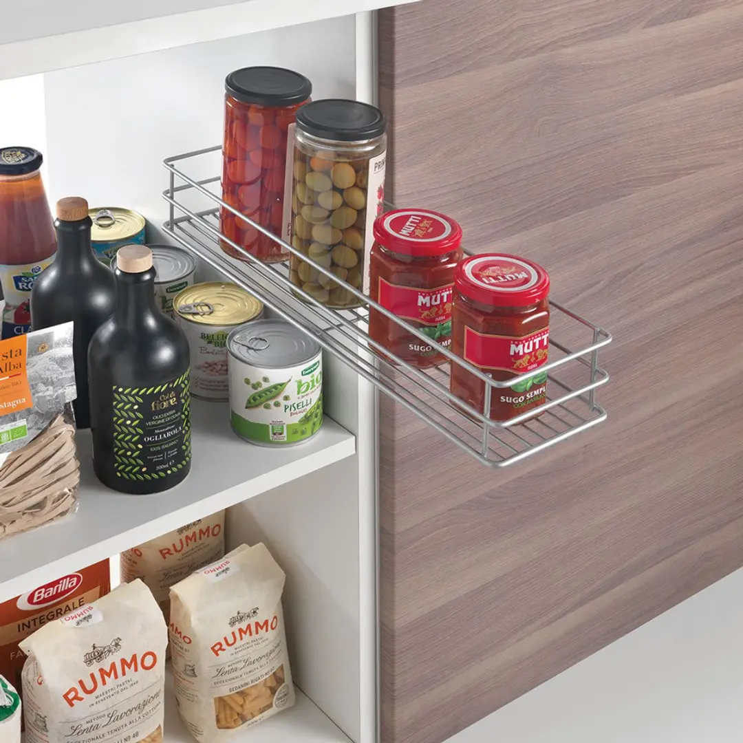Metaltex Kitchen Slide Kruidenrek - Zilvergrijs 12x42x7cm