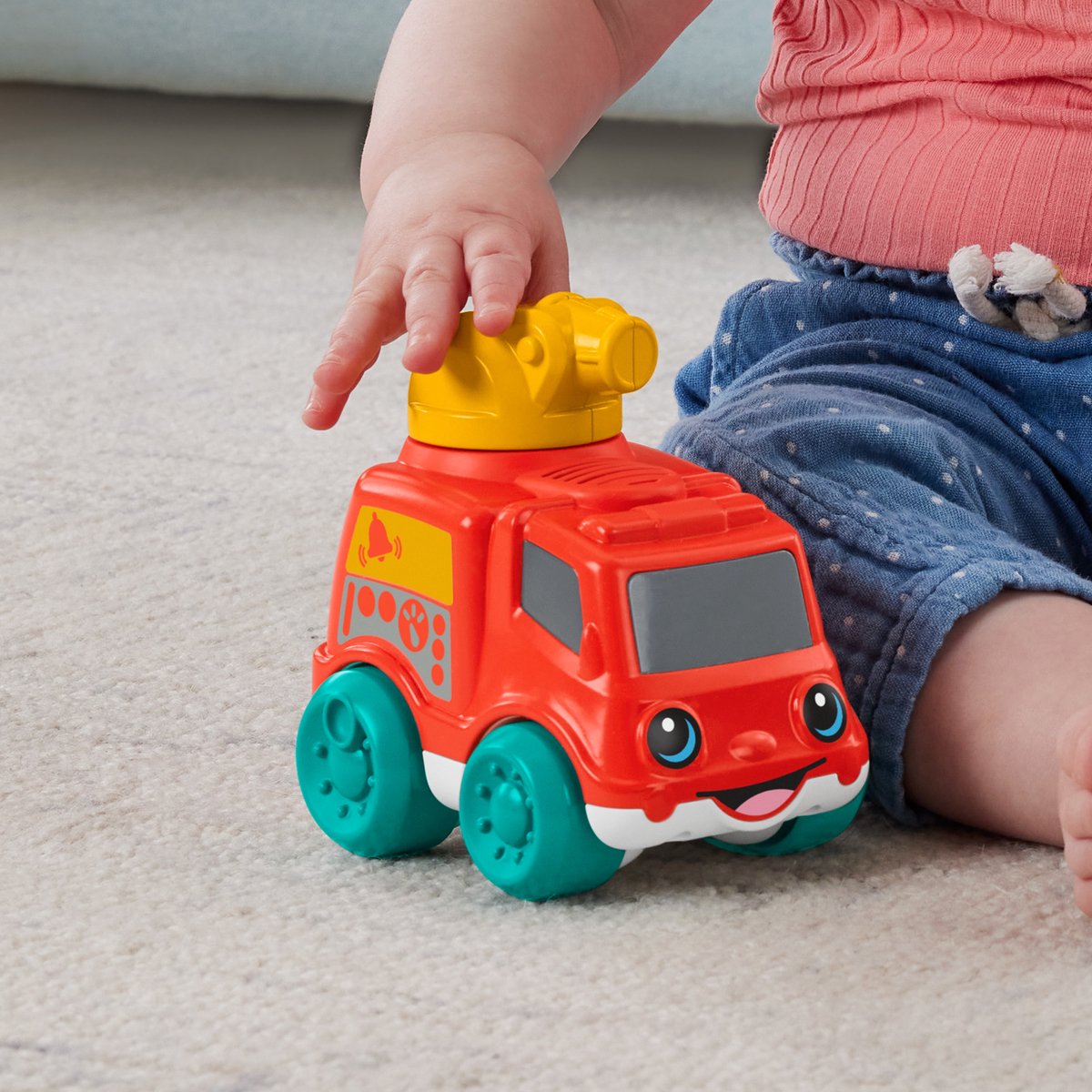 Fisher-Price brandweerwagen speelgoed voor peuters met geluid.