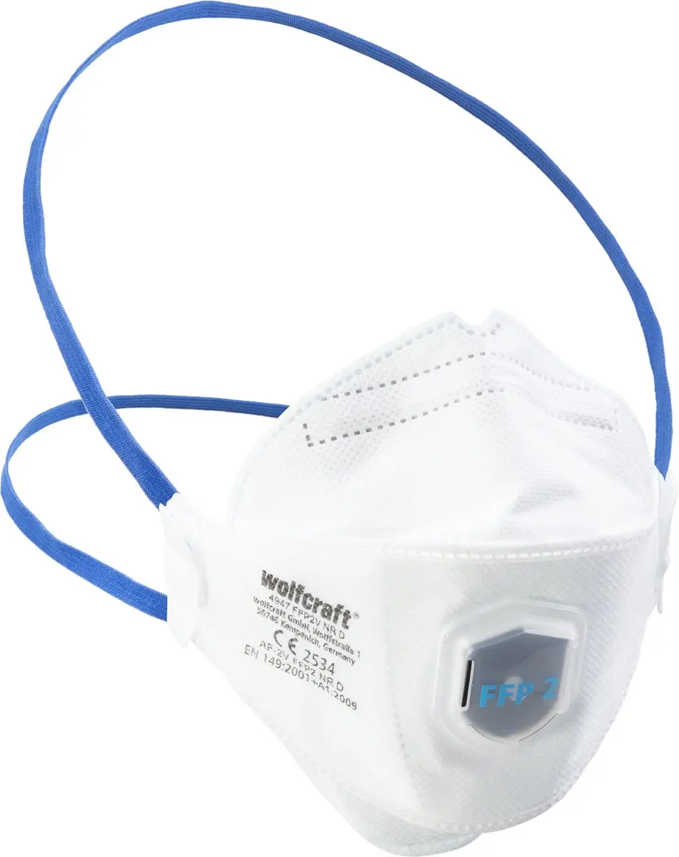 Wolfcraft Stofmasker FFP2 - 2 Stuks - Wit
