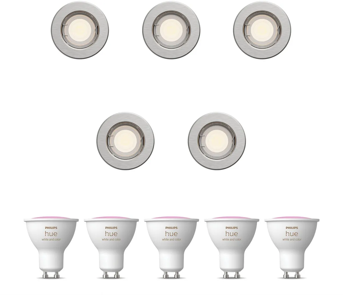 Philips Hue Peridot Inbouwspots 5 Stuks