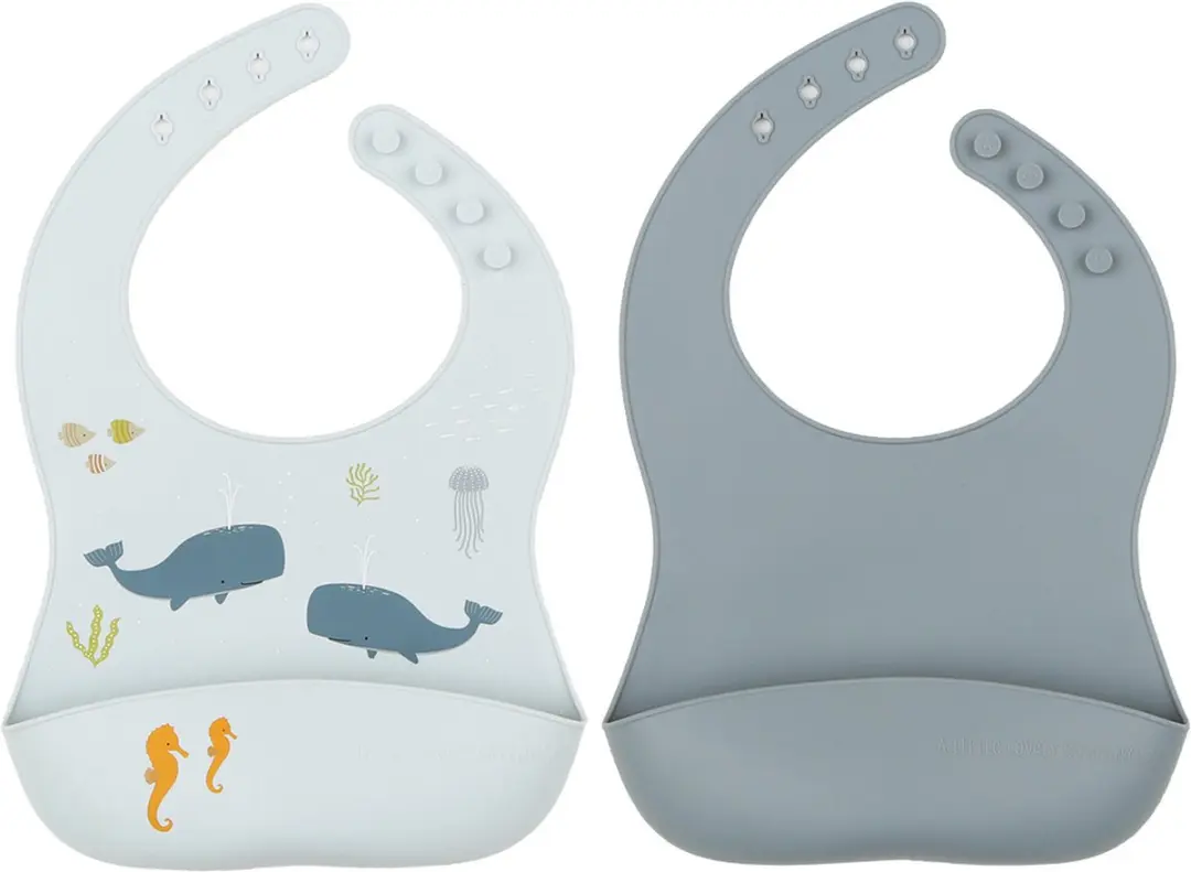 A Little Lovely Company Siliconen Slabbetjes Oceaan