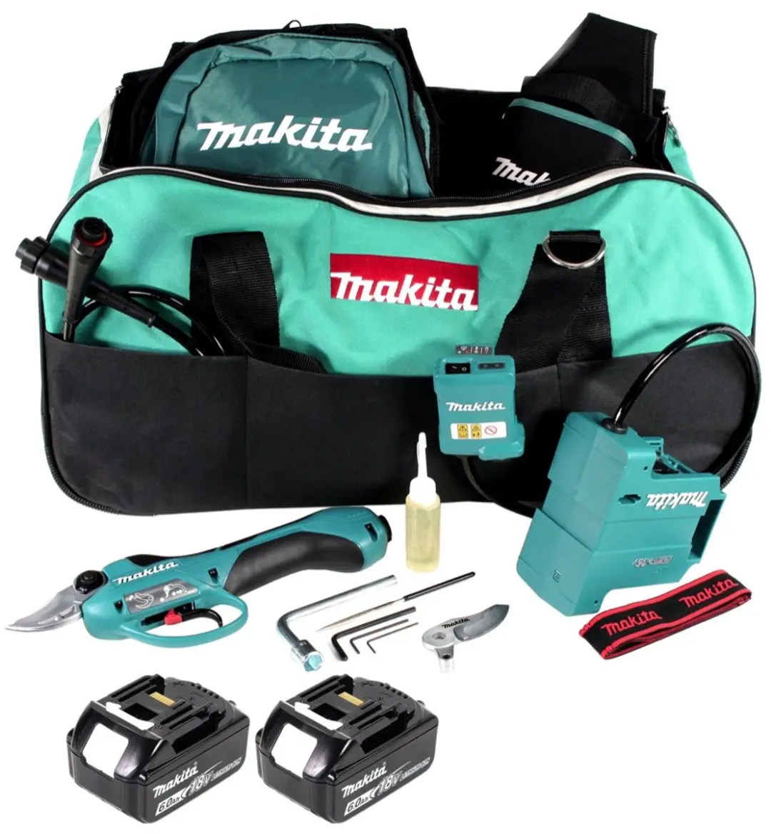Makita DUP 361 G Accu-snoeischaar 36V - 2x 6,0 Ah + Tas
