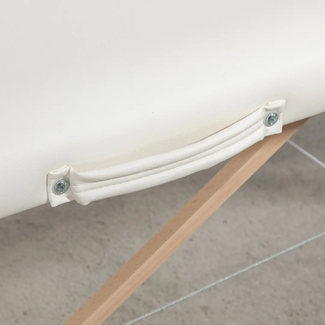 Homcom Massagetafel PVC - 186x60cm - Crèmewit