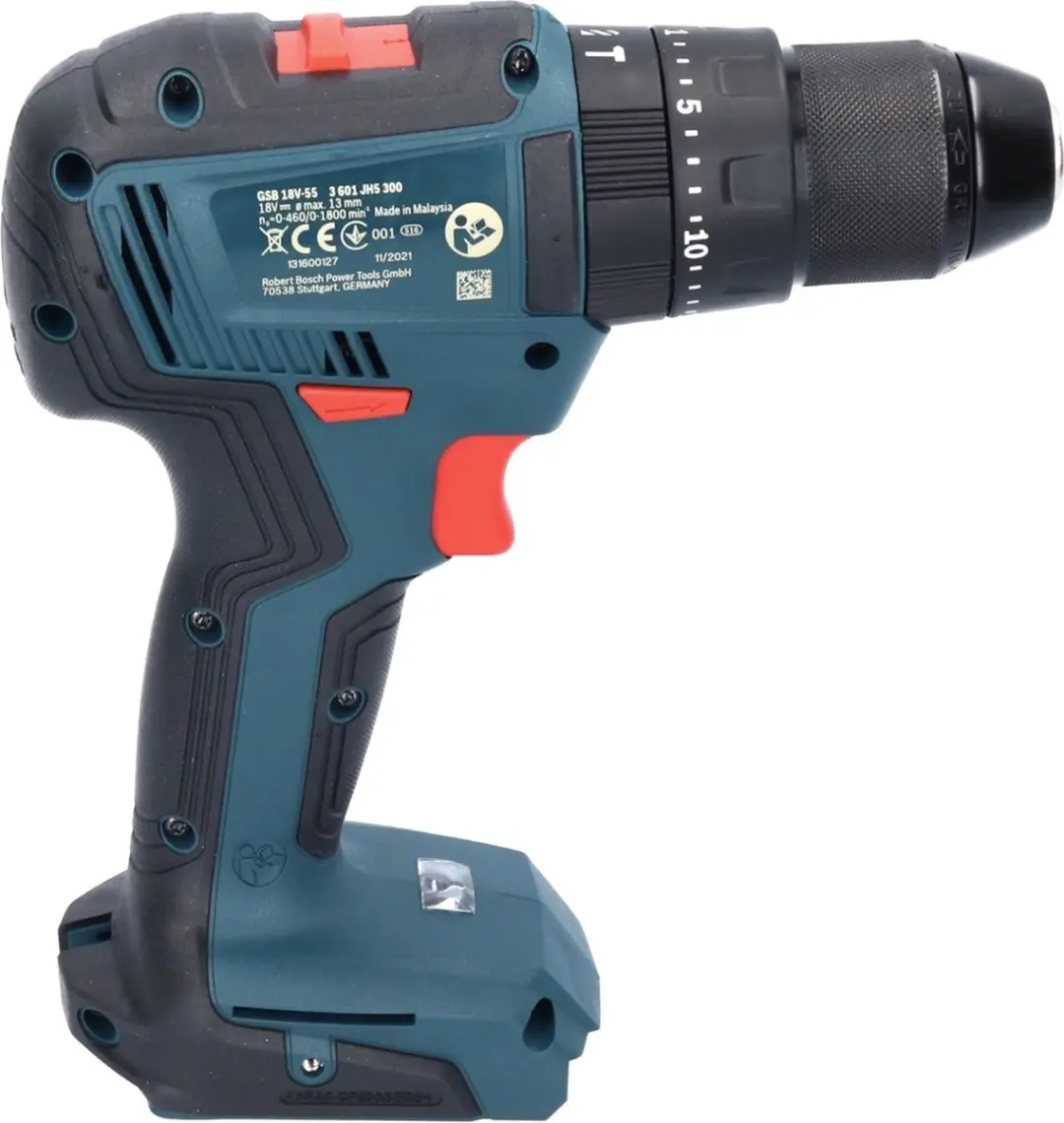Bosch Professional GSB 18V-55 Klopboormachine - 55 Nm - 4x Accu 2.0Ah