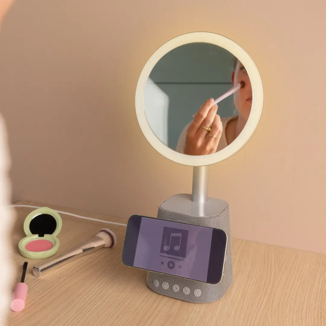 Imoshion Make-up Spiegel met Bluetooth Speaker - Zilver