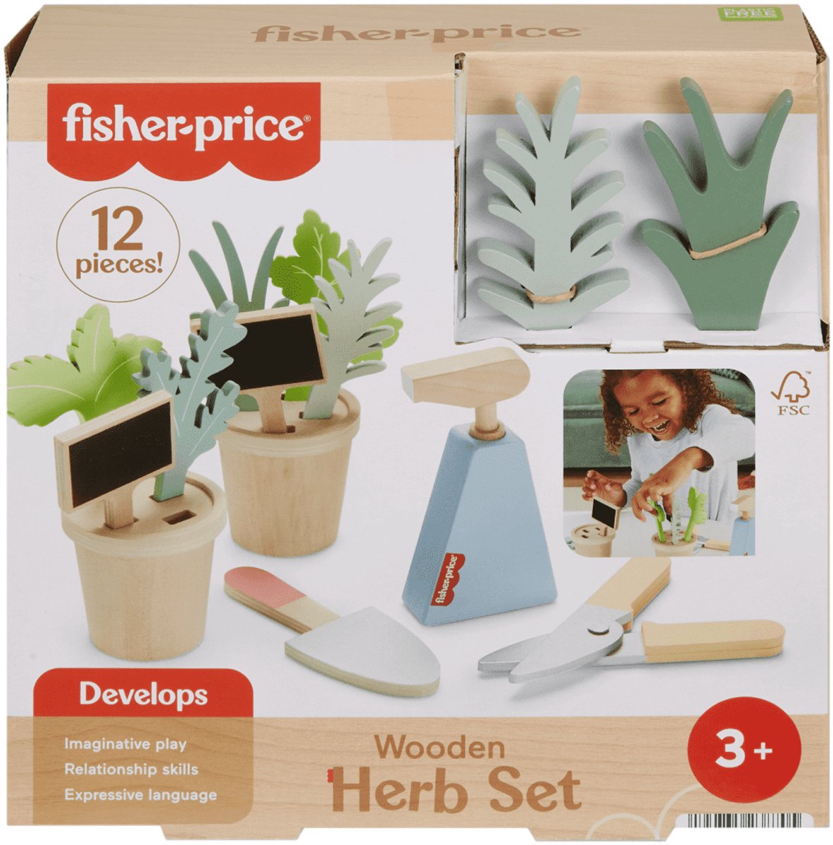 Fisher-Price Wooden Herb Set, 3 jaar