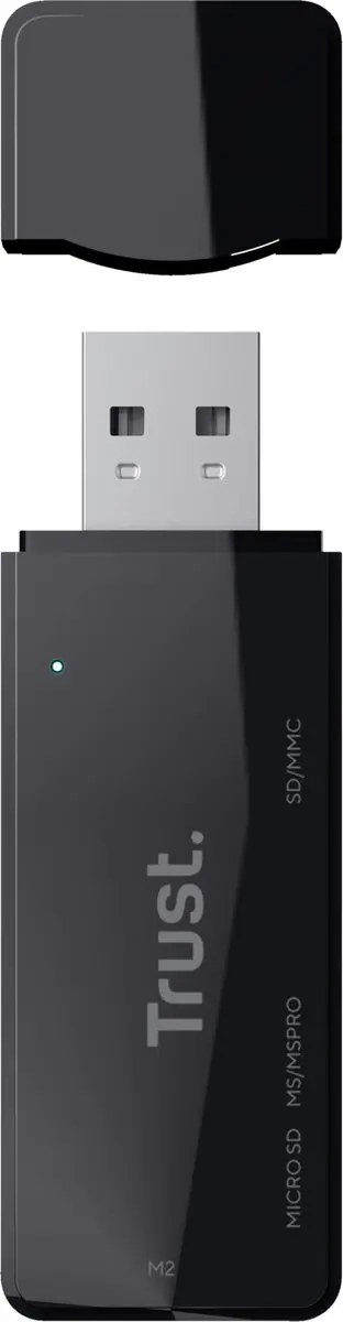 Trust Nanga USB 2.0 Cardreader 21934 - Zwart - afbeelding 6 van 6
