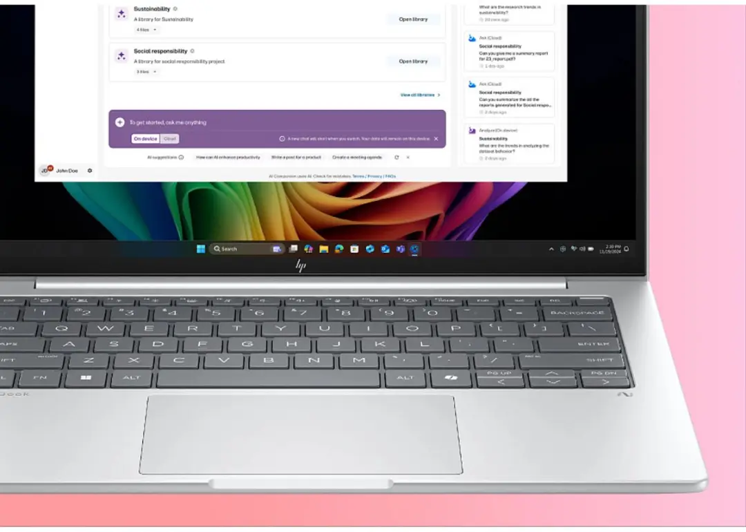 HP EliteBook 8 G1i AI PC - 14" WUXGA 32GB 512GB SSD - Zilver