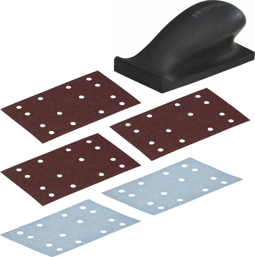 Festool HSK 80x133 H Hard Schuurblok - 350x Strips P60/P100/P120/P180/P240