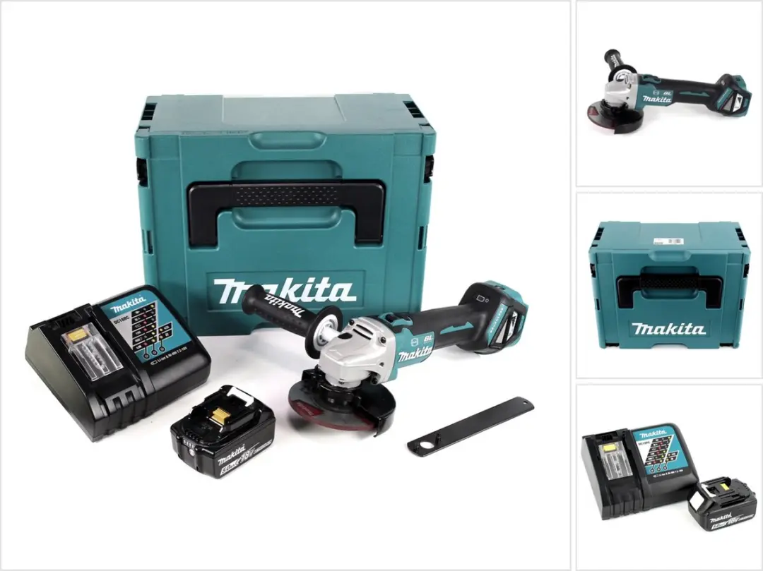 Makita DGA 513 RT1J Haakse Slijper 18V 125mm