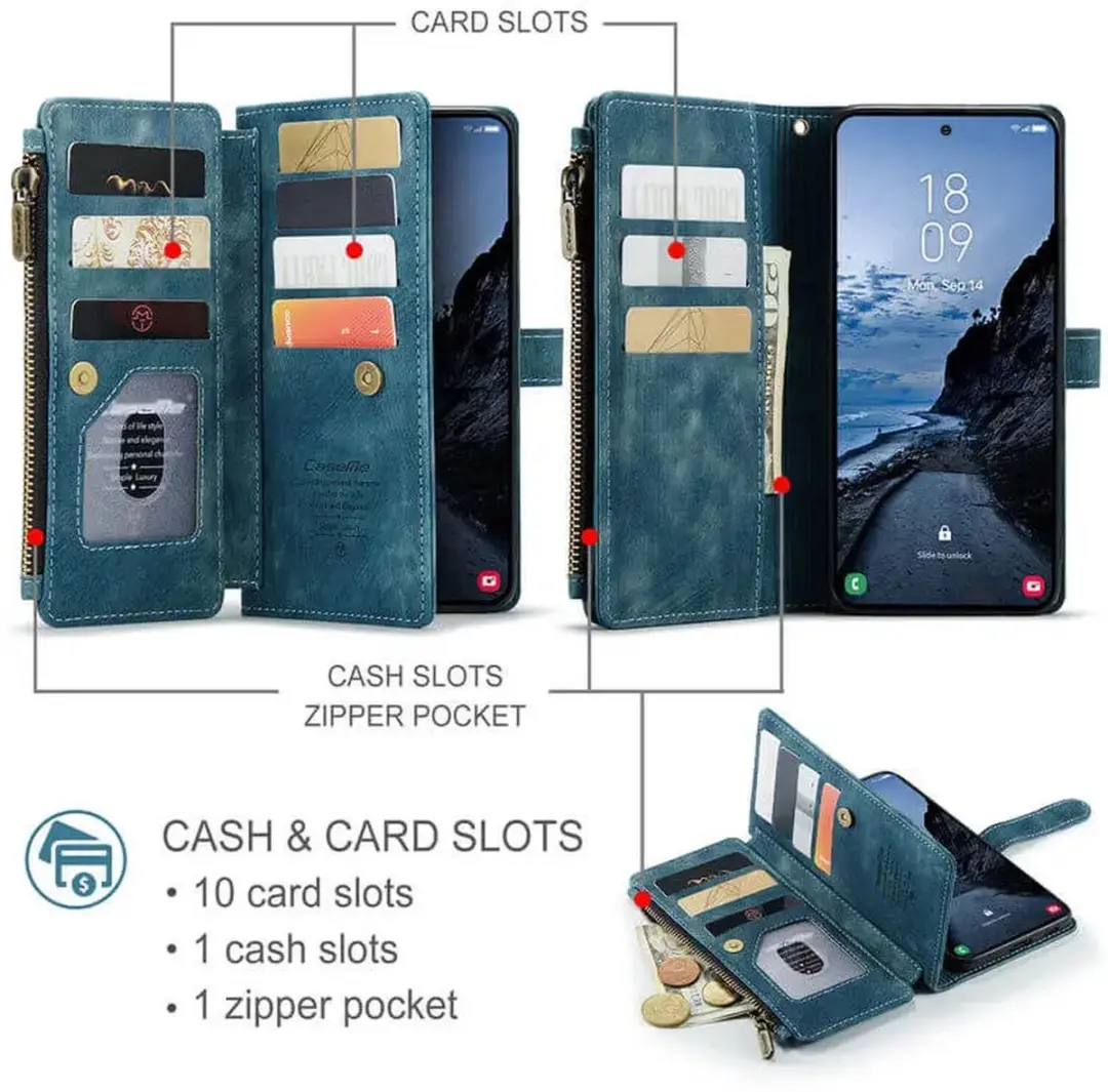 Caseme C30 Hoesje Samsung Galaxy A57 - Blauw