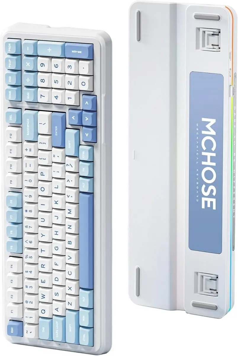 MCHOSE K99 Hyacinth Wireless Mechanische Toetsenbord - Lichtblauw