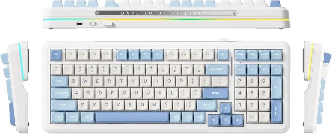 MCHOSE K99 Hyacinth Wireless Mechanische Toetsenbord - Lichtblauw