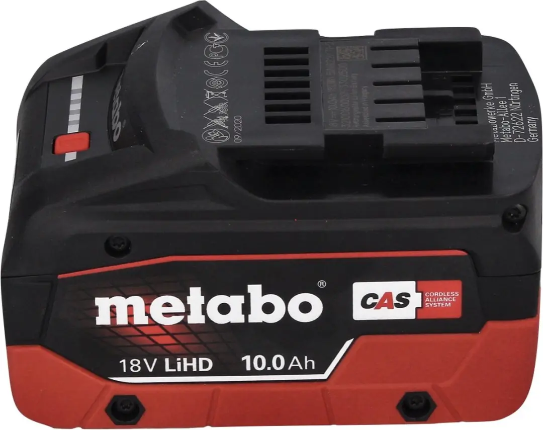 Metabo WPB 18 LT BL 11-125 Accu Haakse Slijper 125mm - 10,0 Ah - borstelloos