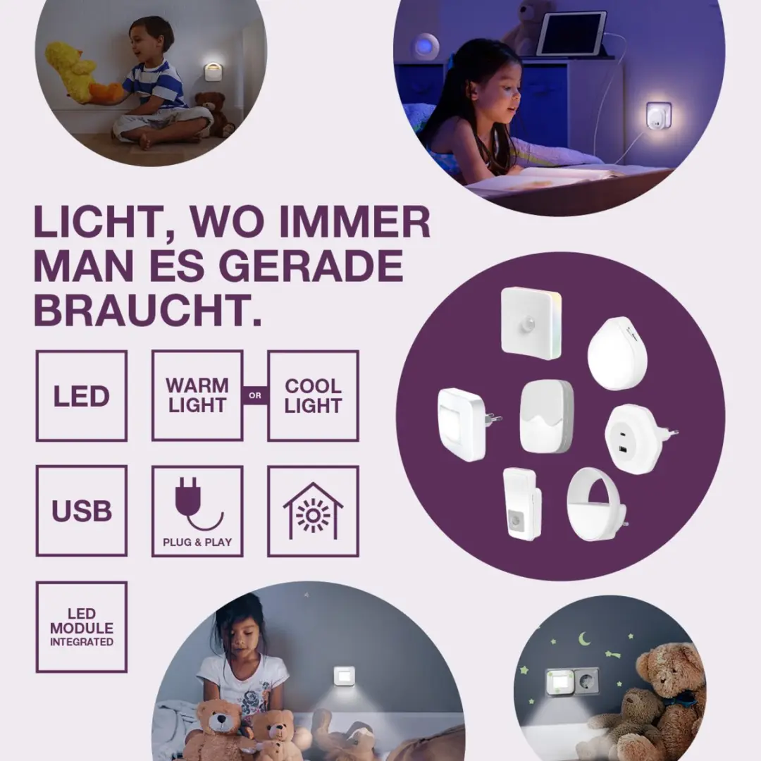 Osram Nightlux Hall White Nachtlicht 2-pack - 14 lm - 4000K - afbeelding 4 van 5