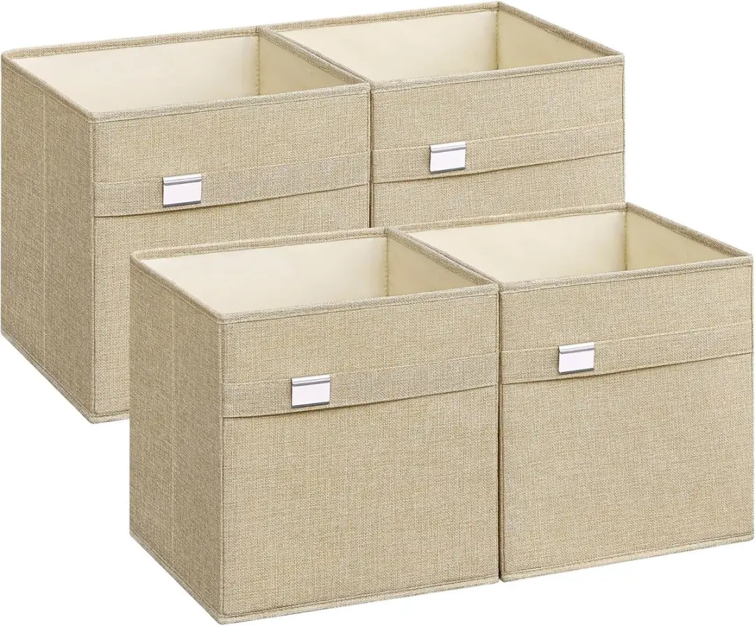 Songmics Wasbare Kastorganizer Set 4 Stuks 27L 30x30x30cm